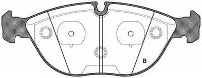 OPEN PARTS bpa059700 -  Комплект тормозных колодок, дисковый тормоз